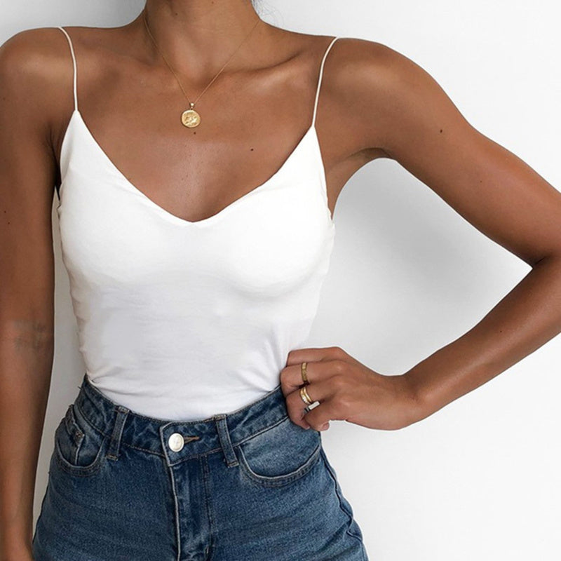 Satin Camis Vest Tank Top