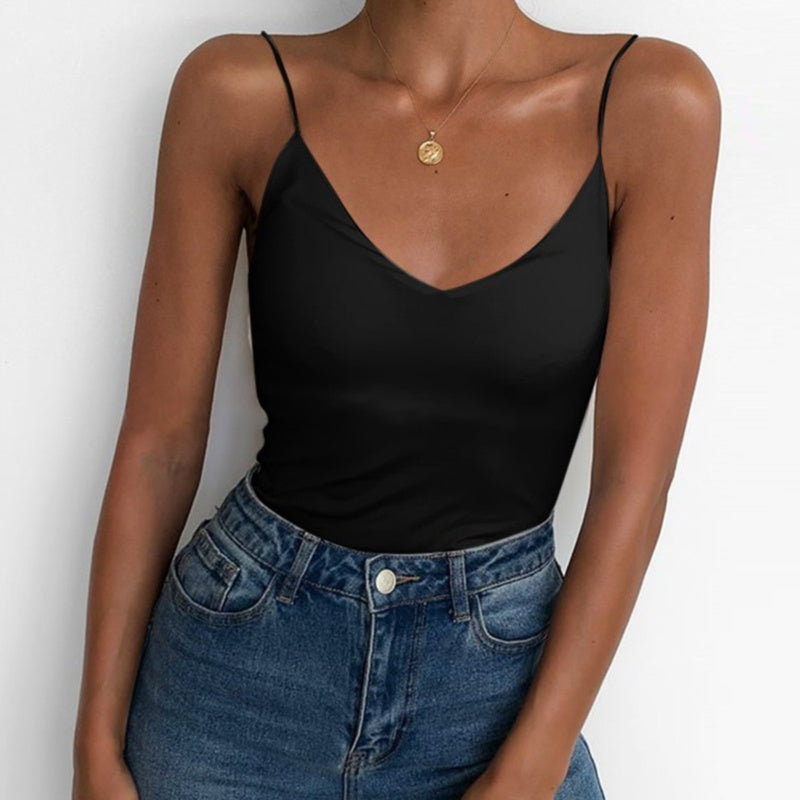 Satin Camis Vest Tank Top