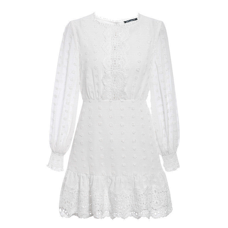 Hollowed Chiffon Formal Dress