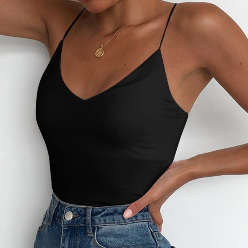 Satin Camis Vest Tank Top