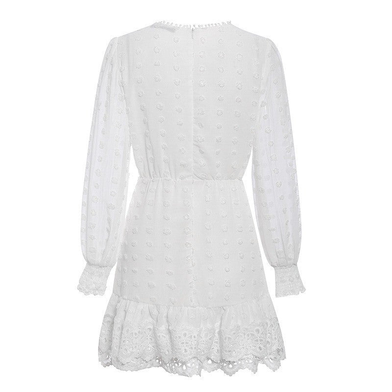 Hollowed Chiffon Formal Dress