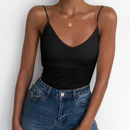 Satin Camis Vest Tank Top