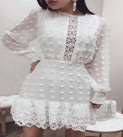 Hollowed Chiffon Formal Dress