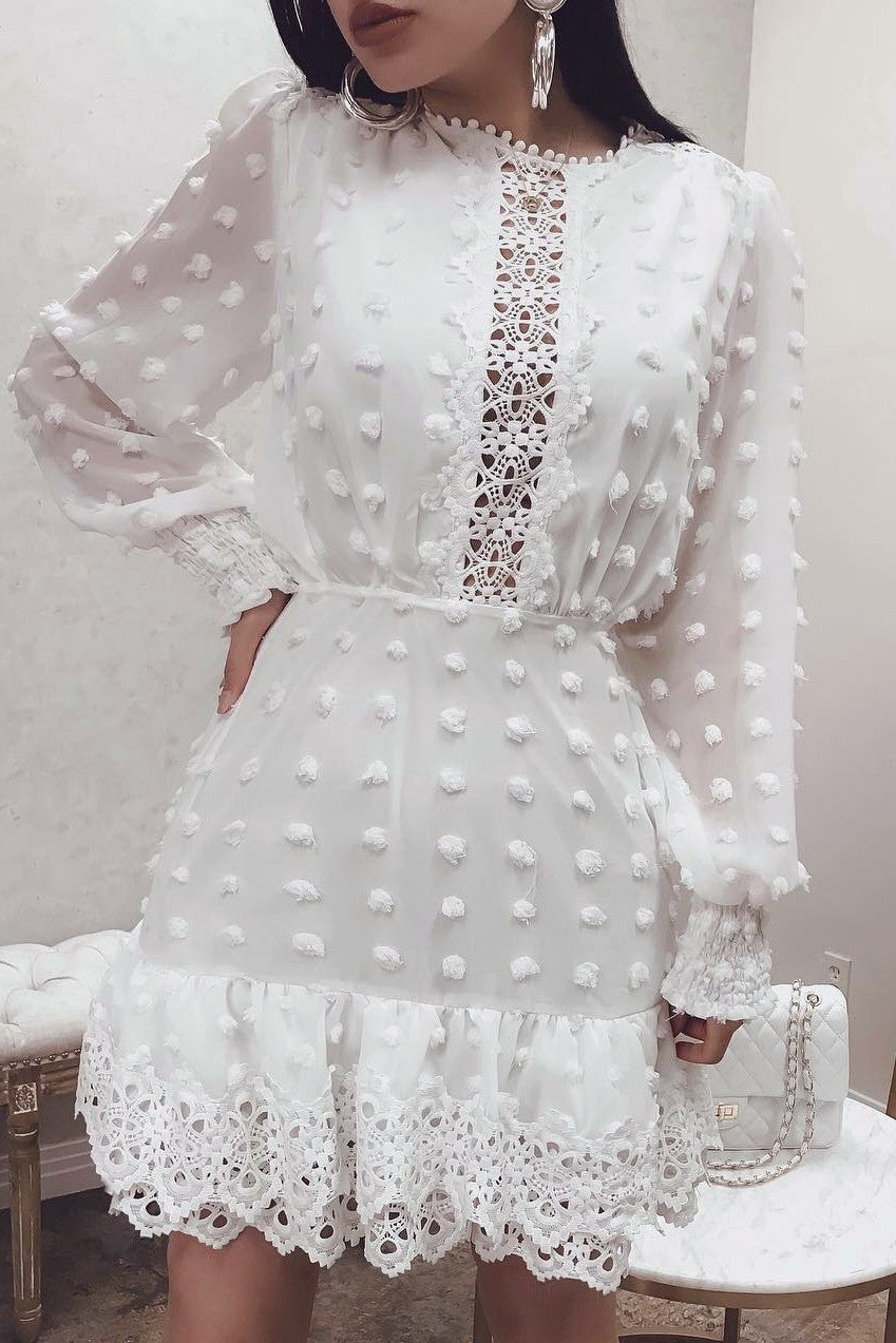 Hollowed Chiffon Formal Dress