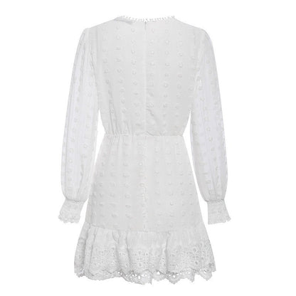 Hollowed Chiffon Formal Dress