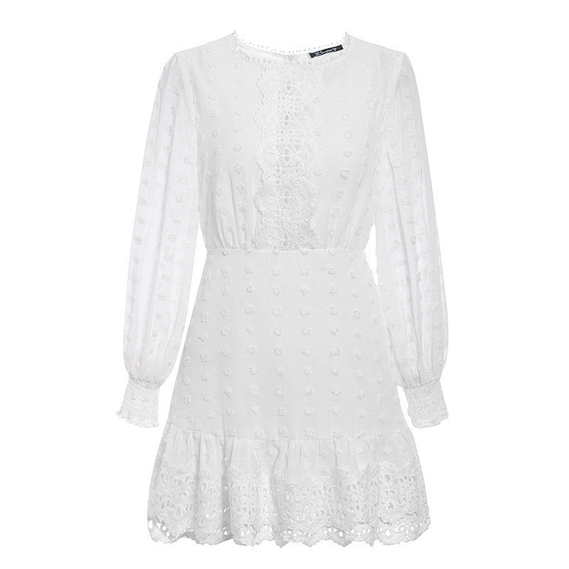Hollowed Chiffon Formal Dress